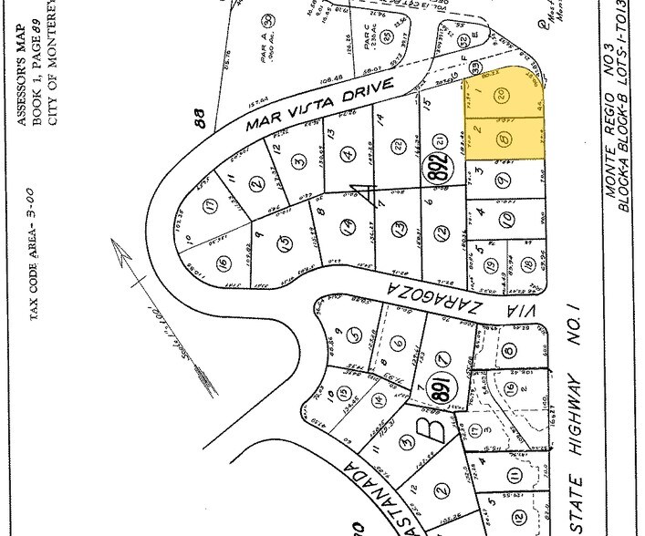 1400 Munras Ave, Monterey, CA à vendre - Plan cadastral - Image 2 de 2