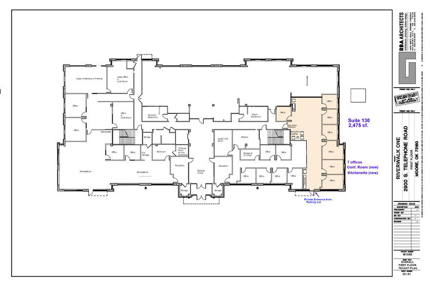 2900 S Telephone Rd, Moore, OK for lease - Floor Plan - Image 2 of 10