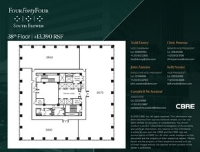 444 S Flower St, Los Angeles, CA à louer Plan d’étage- Image 1 de 1