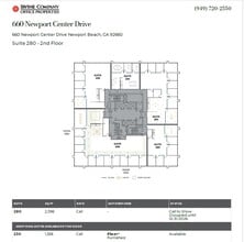 620 Newport Center Dr, Newport Beach, CA for lease Floor Plan- Image 1 of 1