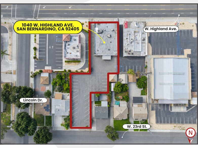 1036 W Highland Ave, San Bernardino, CA à vendre - Photo du bâtiment - Image 1 de 4