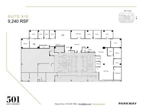 501 E Kennedy Blvd, Tampa, FL à louer Plan d  tage- Image 1 de 2