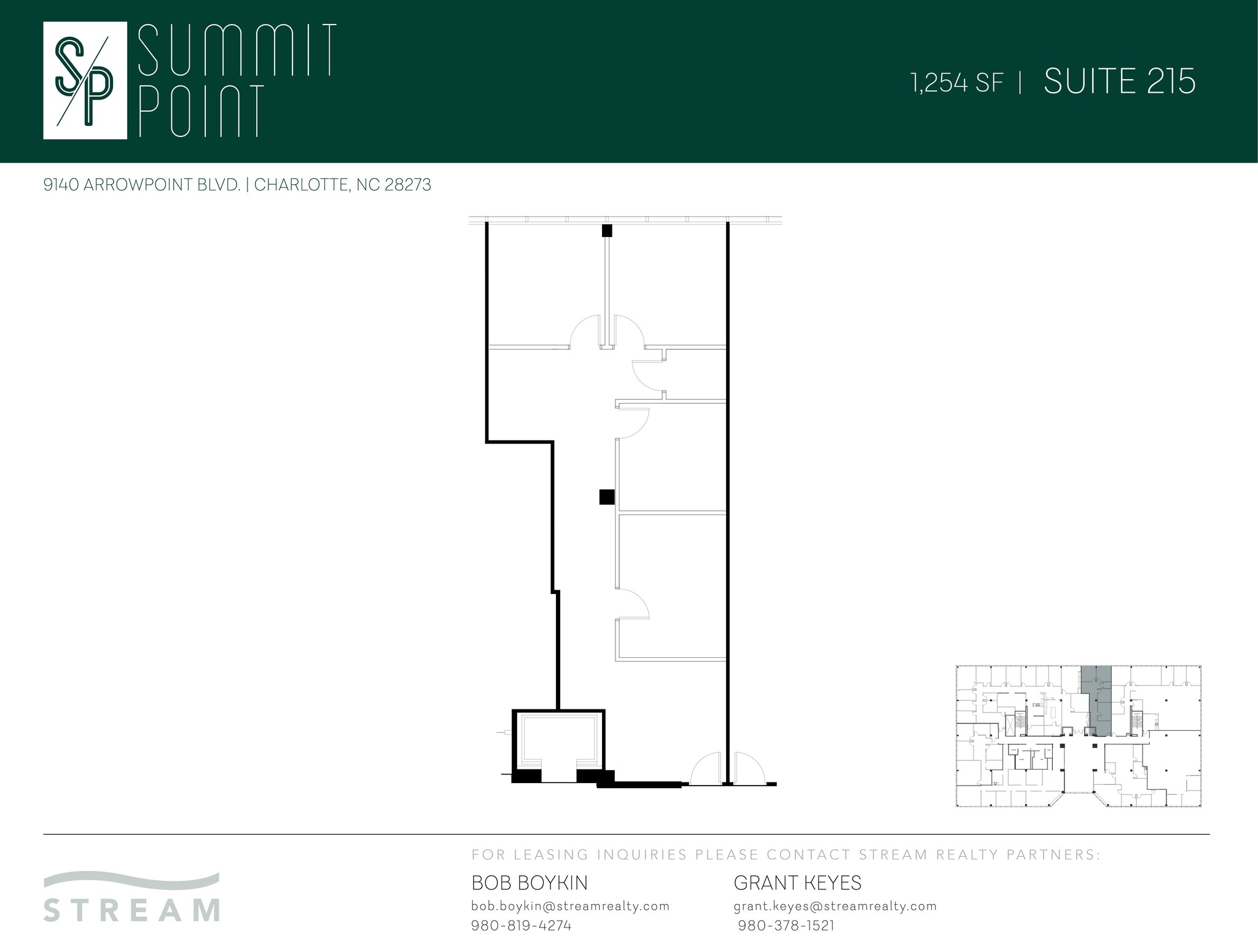 9140 Arrowpoint Blvd, Charlotte, NC for lease Site Plan- Image 1 of 2