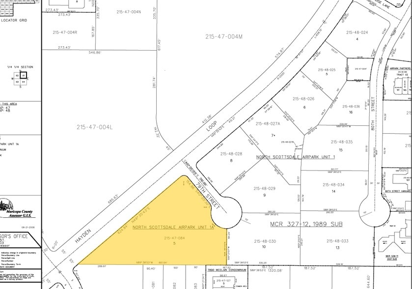 15855 N Greenway-Hayden Loop, Scottsdale, AZ for lease - Plat Map - Image 2 of 18