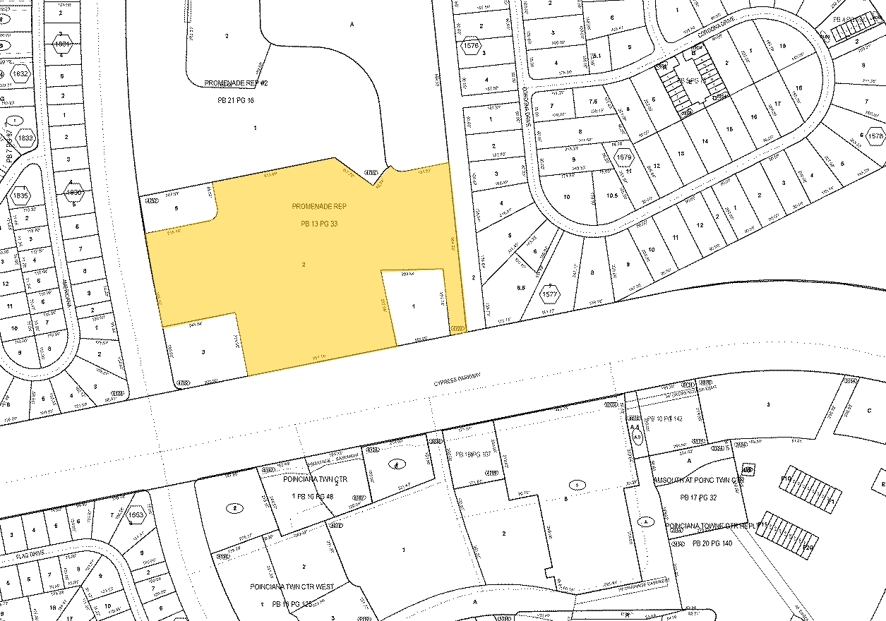 809-875 Cypress Pky, Poinciana, FL à vendre Plan cadastral- Image 1 de 1