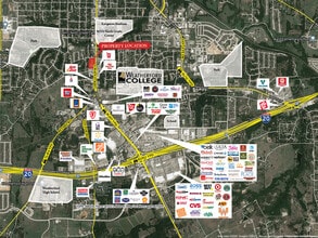 1314 S Main St, Weatherford, TX - AERIAL  map view - Image1