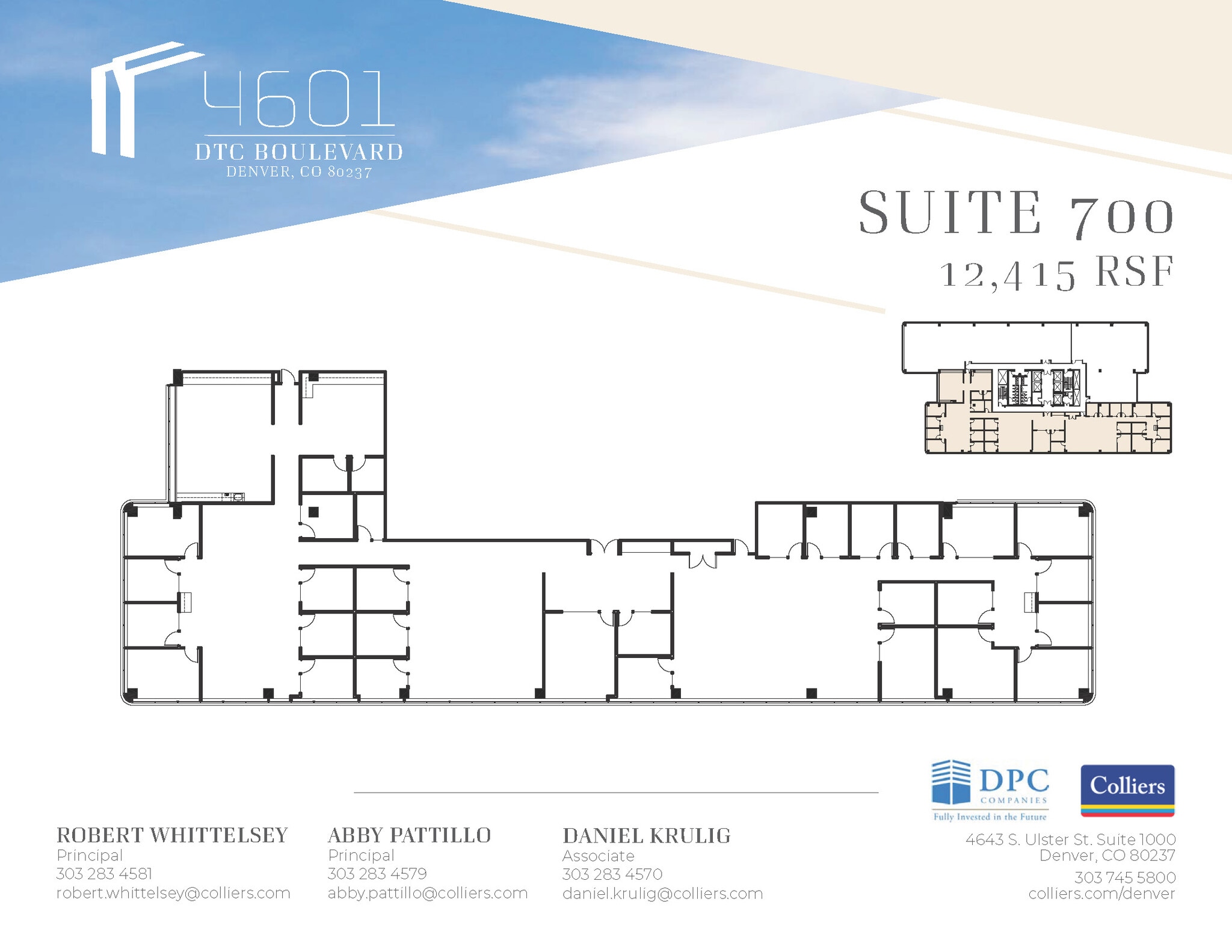 4601 Dtc Blvd, Denver, CO for lease Floor Plan- Image 1 of 1