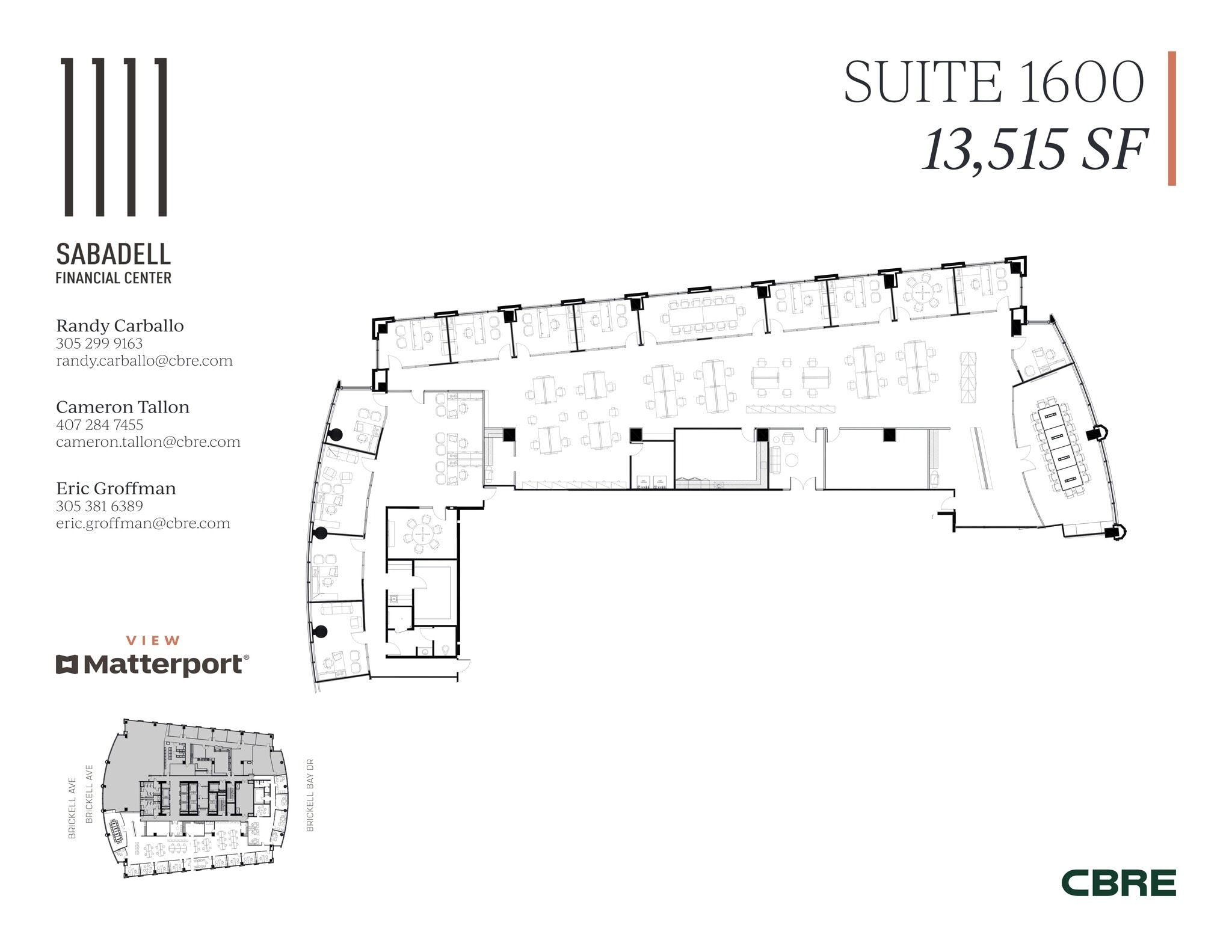 1111 Brickell Ave, Miami, FL à louer Plan de site- Image 1 de 13