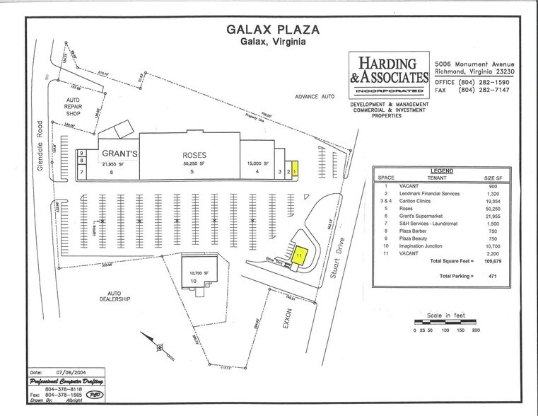 544 E Stuart Dr, Galax, VA à louer - Plan de site - Image 1 de 5