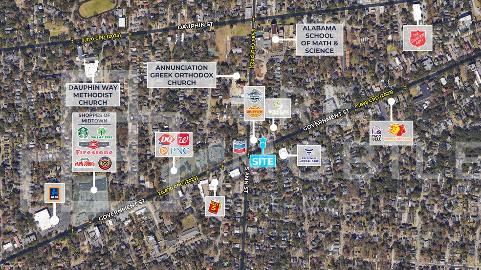 1258 Government, Mobile, AL à vendre - Photo du bâtiment - Image 2 de 4