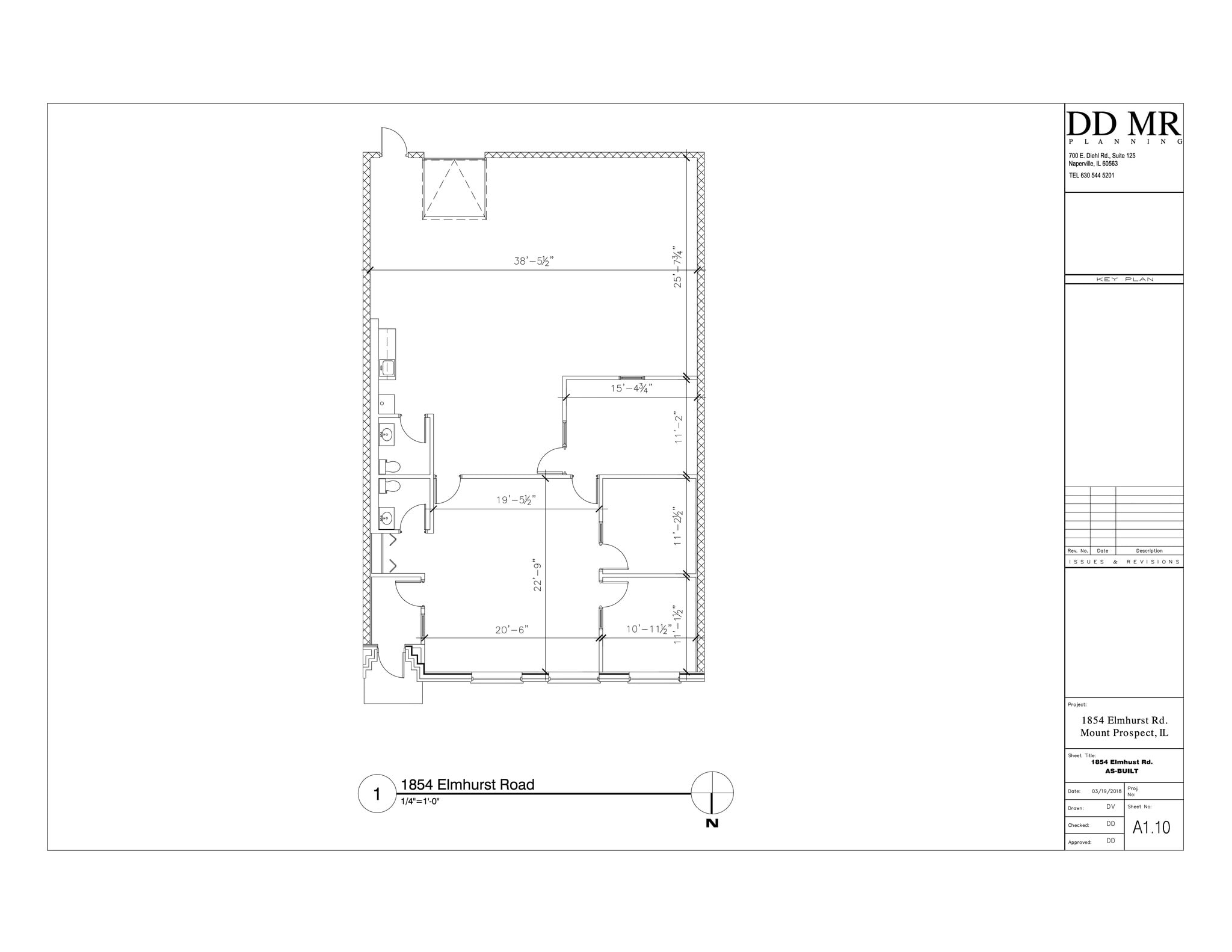 1840-1864 S Elmhurst Rd, Mount Prospect, IL for lease Site Plan- Image 1 of 1
