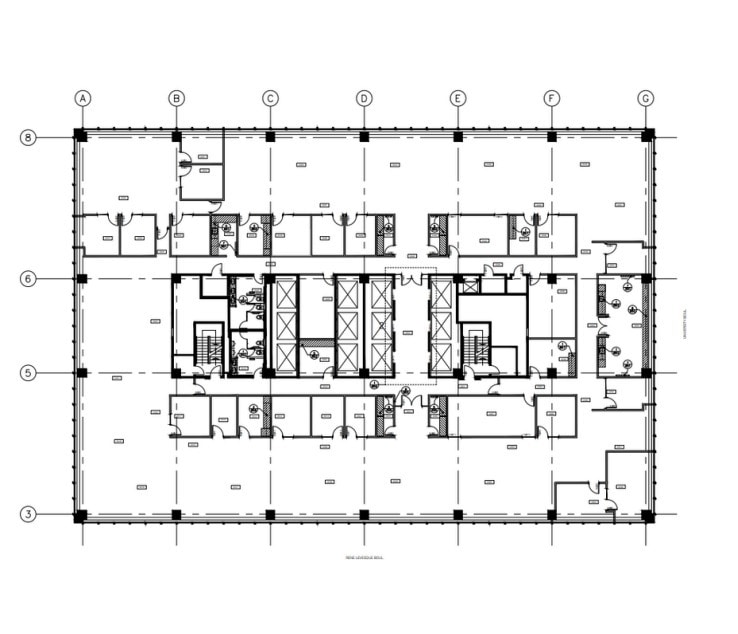 630 Boul René-Lévesque O, Montréal, QC à louer Plan d’étage- Image 1 de 1