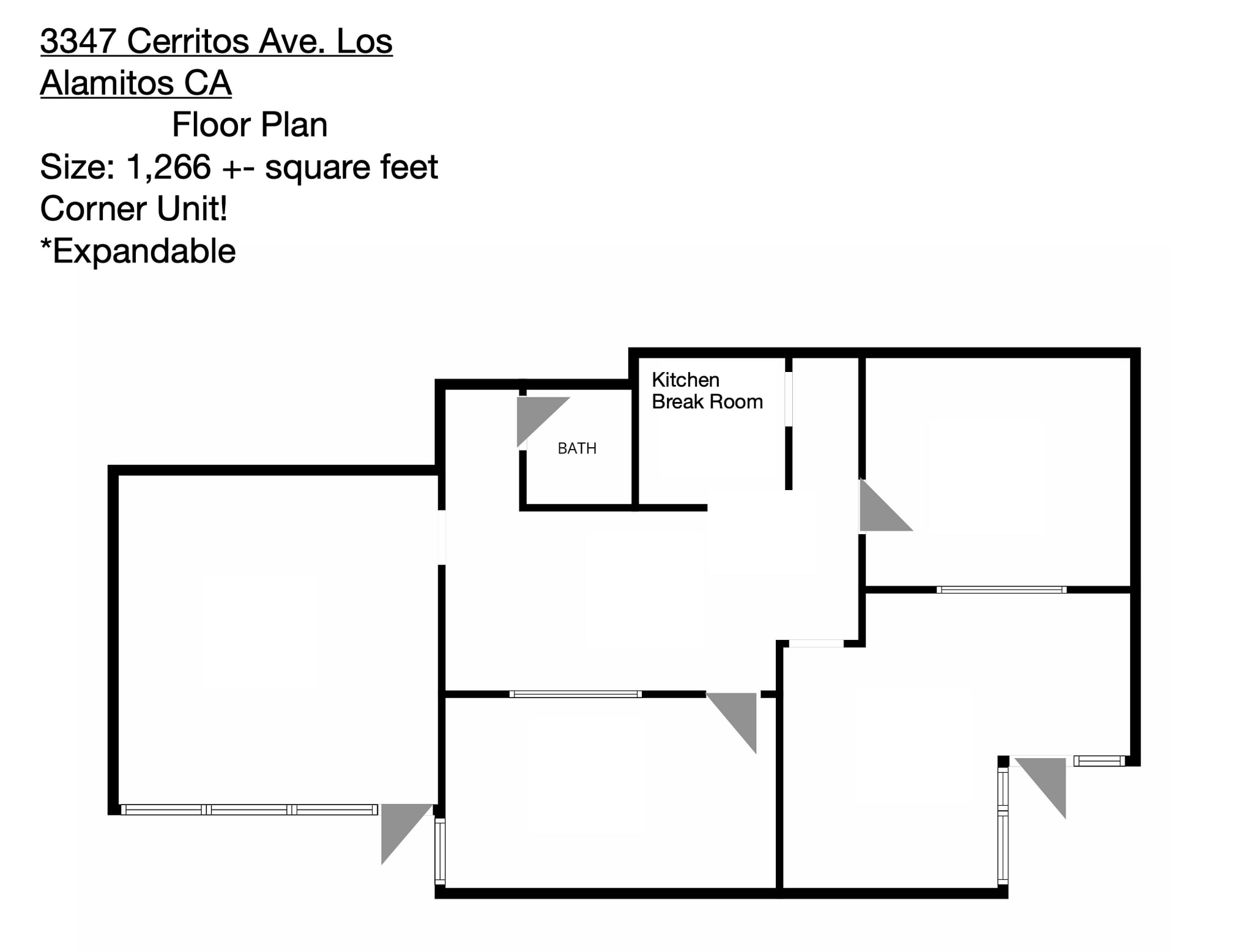 3341-3363 Cerritos Ave, Los Alamitos, CA for lease Floor Plan- Image 1 of 1
