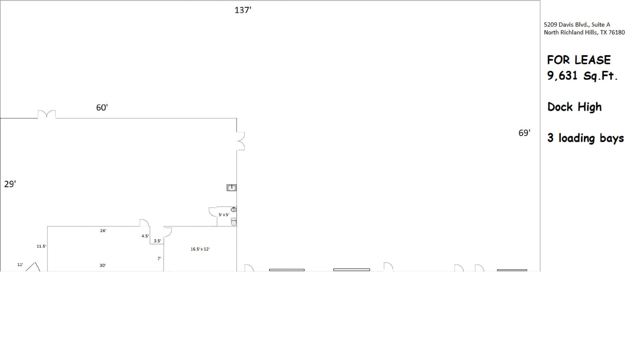 5209 Davis Blvd, North Richland Hills, TX for lease Floor Plan- Image 1 of 1