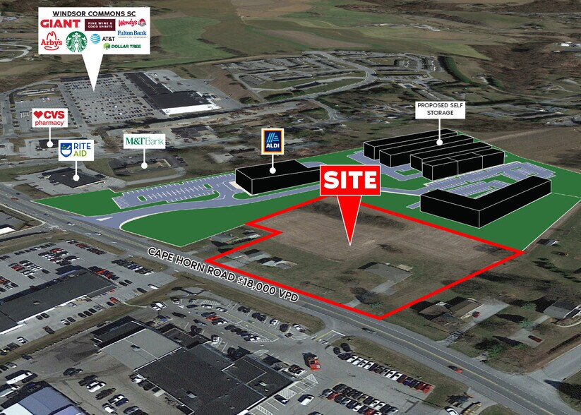 3231-3233 Cape Horn Rd, Red Lion, PA à louer - Photo du bâtiment - Image 1 de 1