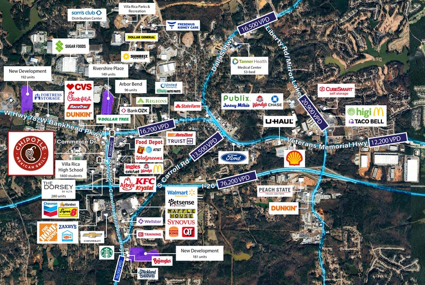 147 Commerce Dr, Villa Rica, GA à vendre - Aérien - Image 2 de 7