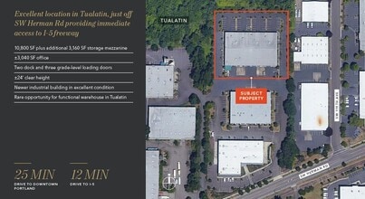 12111 SW Herman Rd, Tualatin, OR for lease Aerial- Image 2 of 3