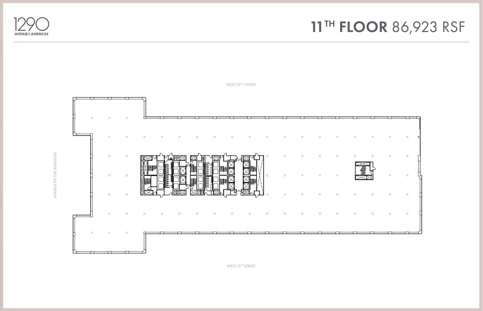 1290 Avenue of the Americas, New York, NY à louer Plan d’étage- Image 1 de 2