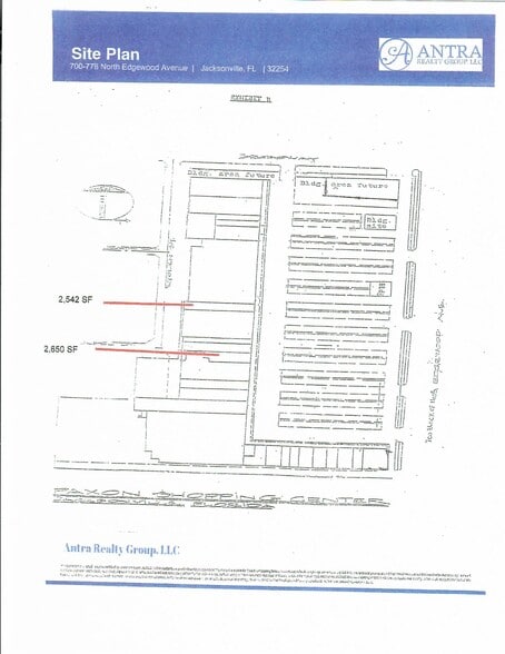 700-778 Edgewood Ave N, Jacksonville, FL for lease - Site Plan - Image 3 of 3
