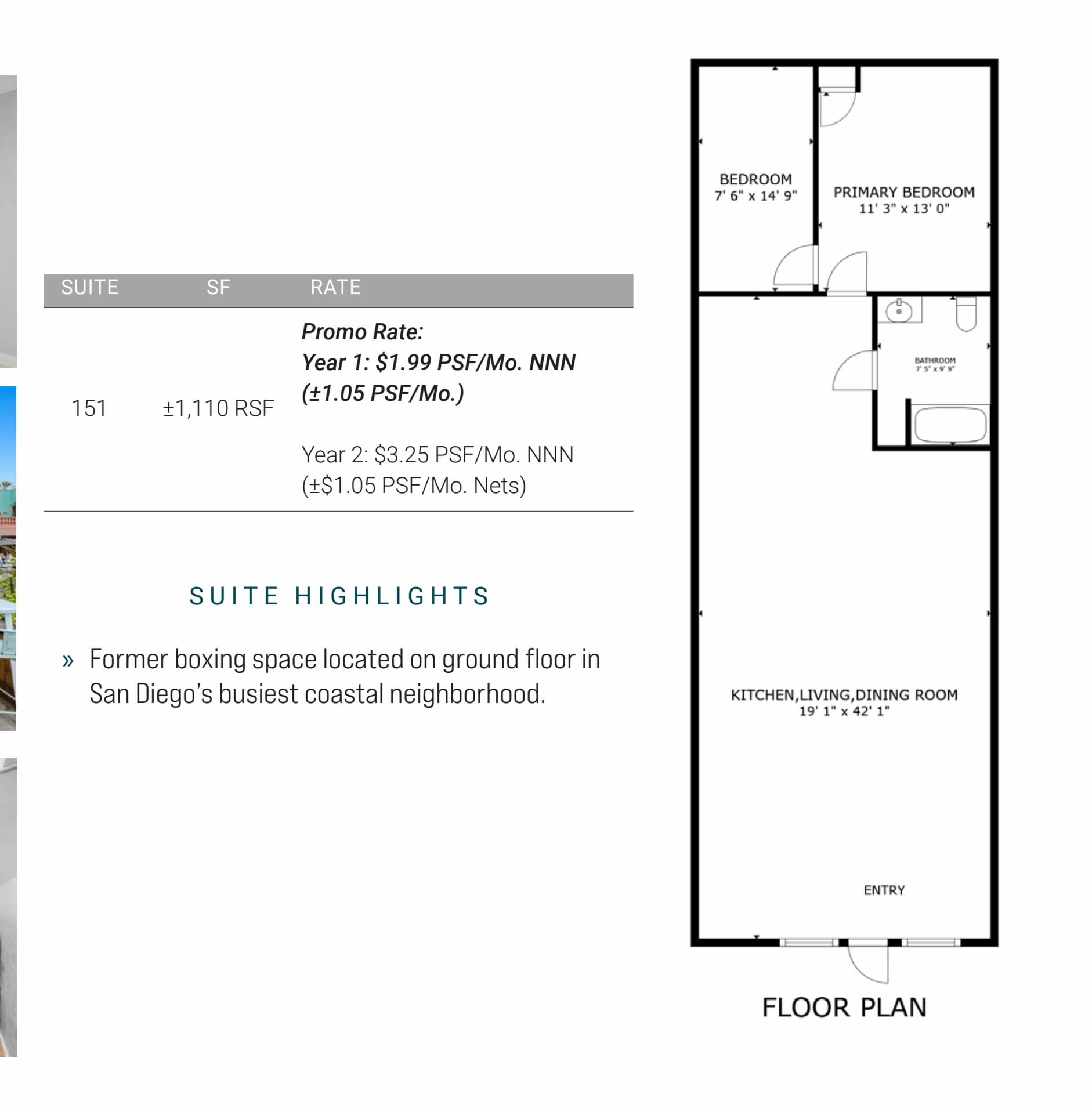 4110-4190 Mission Blvd, San Diego, CA à louer Plan d’étage- Image 1 de 1