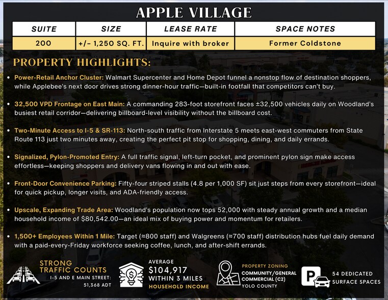 1780 E Main St, Woodland, CA à louer - Photo du bâtiment - Image 2 de 7