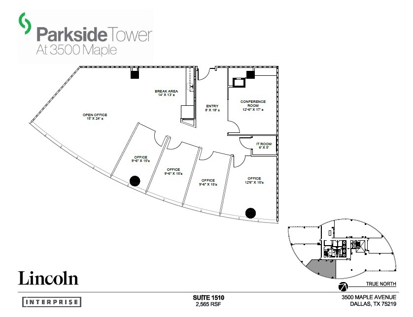 3500 Maple Ave, Dallas, TX for lease Floor Plan- Image 1 of 1