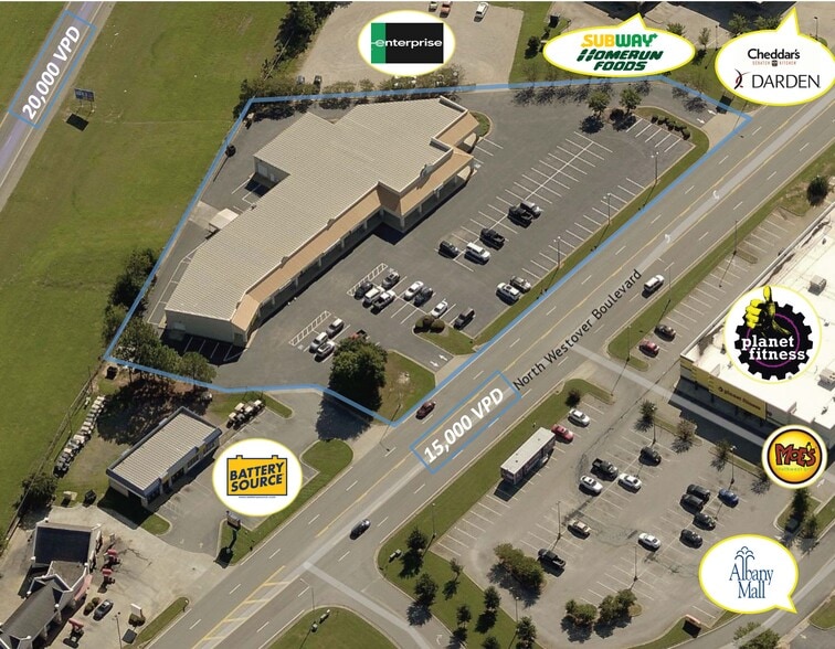 1017-1029 N Westover Blvd, Albany, GA for lease - Building Photo - Image 3 of 15