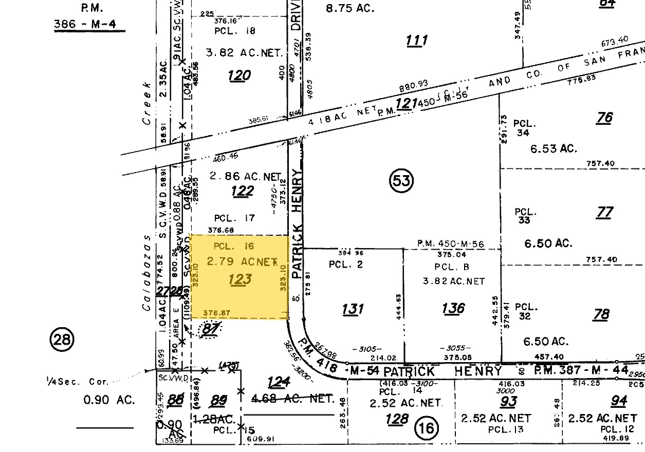 4590 Patrick Henry Dr, Santa Clara, CA for lease Plat Map- Image 1 of 2