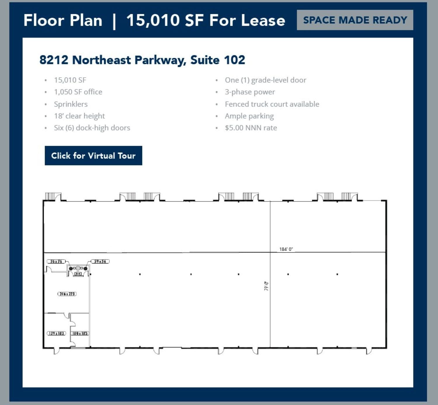 8212 Northeast Pky, North Richland Hills, TX à louer Plan d’étage- Image 1 de 1