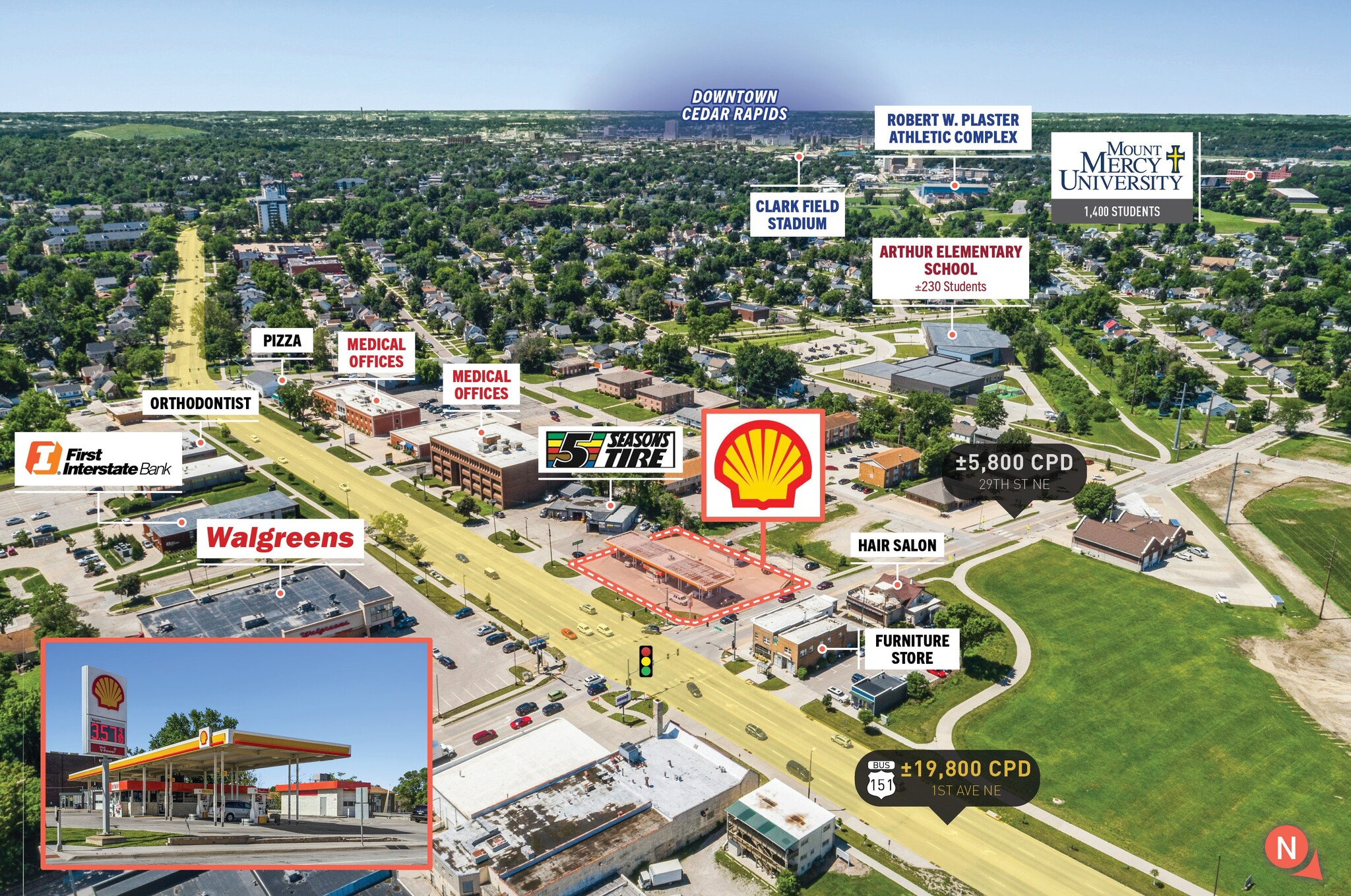 2824 1st Ave NE, Cedar Rapids, IA for sale Building Photo- Image 1 of 5