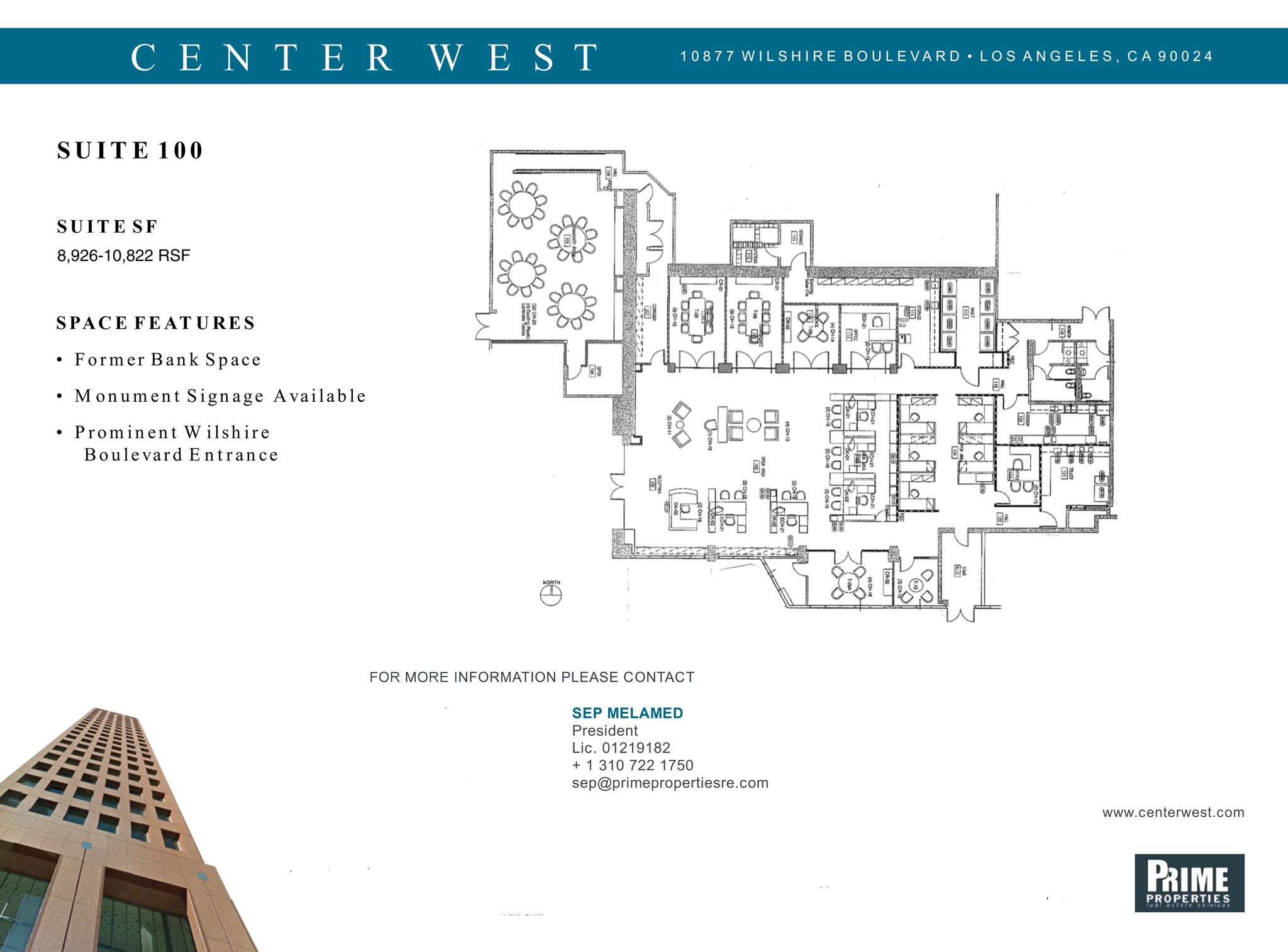 10877 Wilshire Blvd, Los Angeles, CA à louer Plan de site- Image 1 de 1