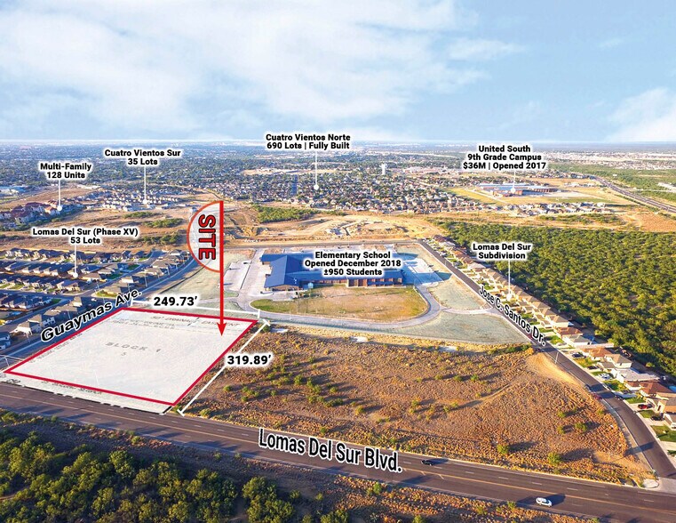 3602 Lomas Del Sur Blvd, Laredo, TX à vendre - Aérien - Image 3 de 4