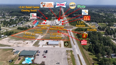 Commercial Corner- San Marcos & San Felipe, Cleveland, TX - Aerial map view - Image1