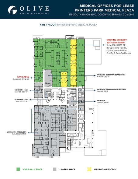 175 S Union Blvd, Colorado Springs, CO for lease - Floor Plan - Image 2 of 7