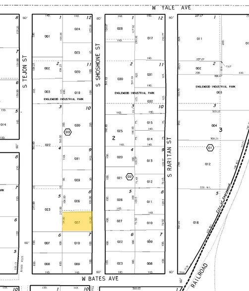 2879 S Shoshone St, Englewood, CO à louer - Plan cadastral - Image 3 de 3