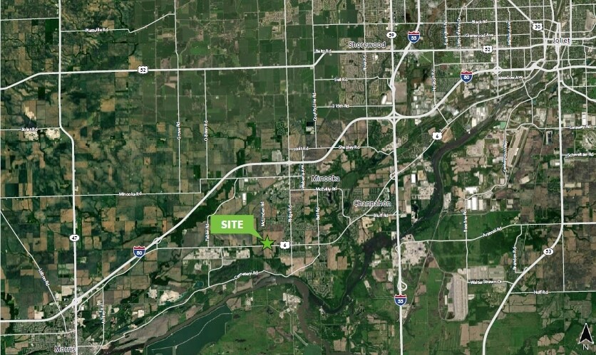 E Route 6, Minooka, IL à vendre - Aérien - Image 2 de 3