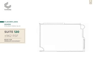 20400 Stevens Creek Blvd, Cupertino, CA à louer Plan d’étage- Image 2 de 2