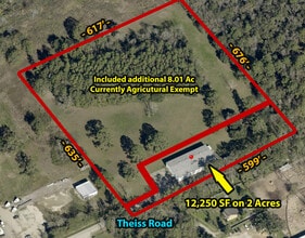 4421 Theiss Rd, Humble, TX - AERIAL  map view