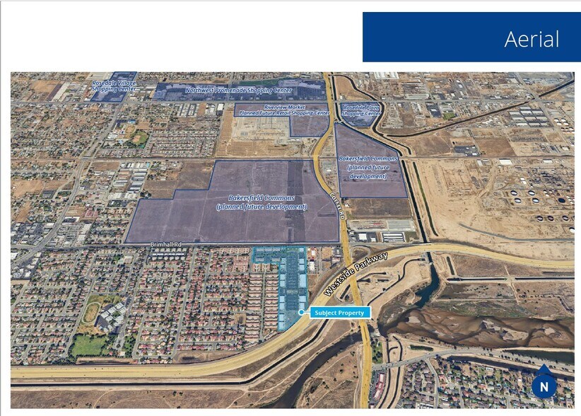 8317 Brimhall Rd, Bakersfield, CA à louer - Aérien - Image 3 de 3