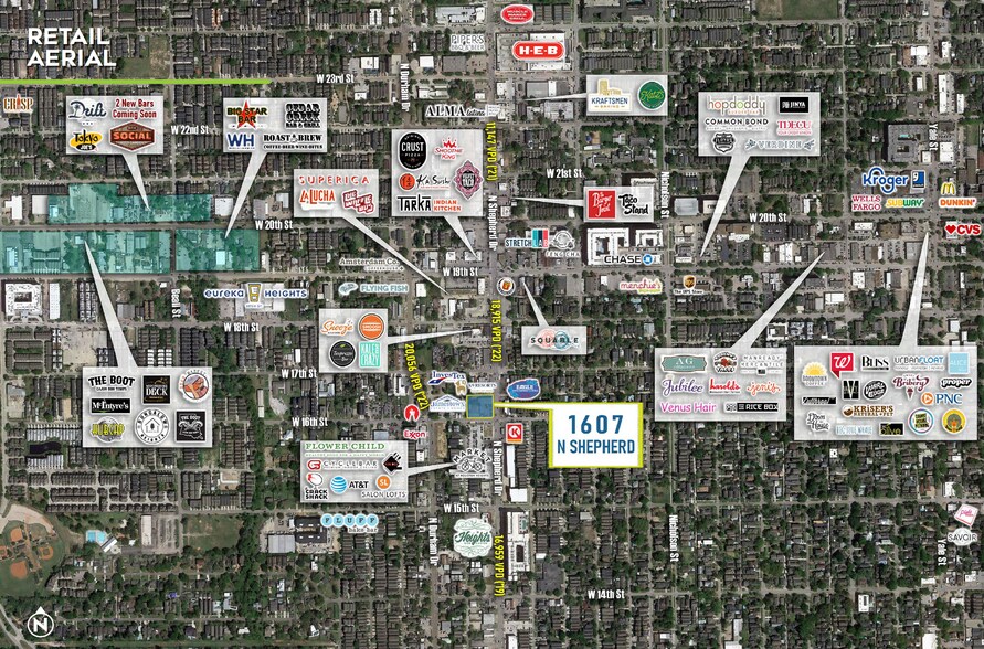 1607 N Shepherd Dr, Houston, TX à louer - Photo du bâtiment - Image 1 de 3