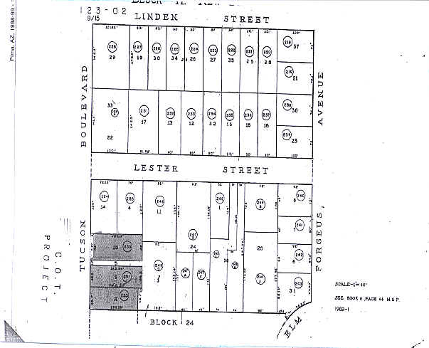 2501 E Elm St, Tucson, AZ for sale - Plat Map - Image 3 of 20