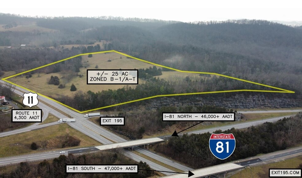 Interstate 81 Exit 195, Lexington, VA à vendre - Aérien - Image 2 de 3