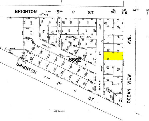 231 Ocean View Ave, Brooklyn, NY à louer - Plan cadastral - Image 2 de 2