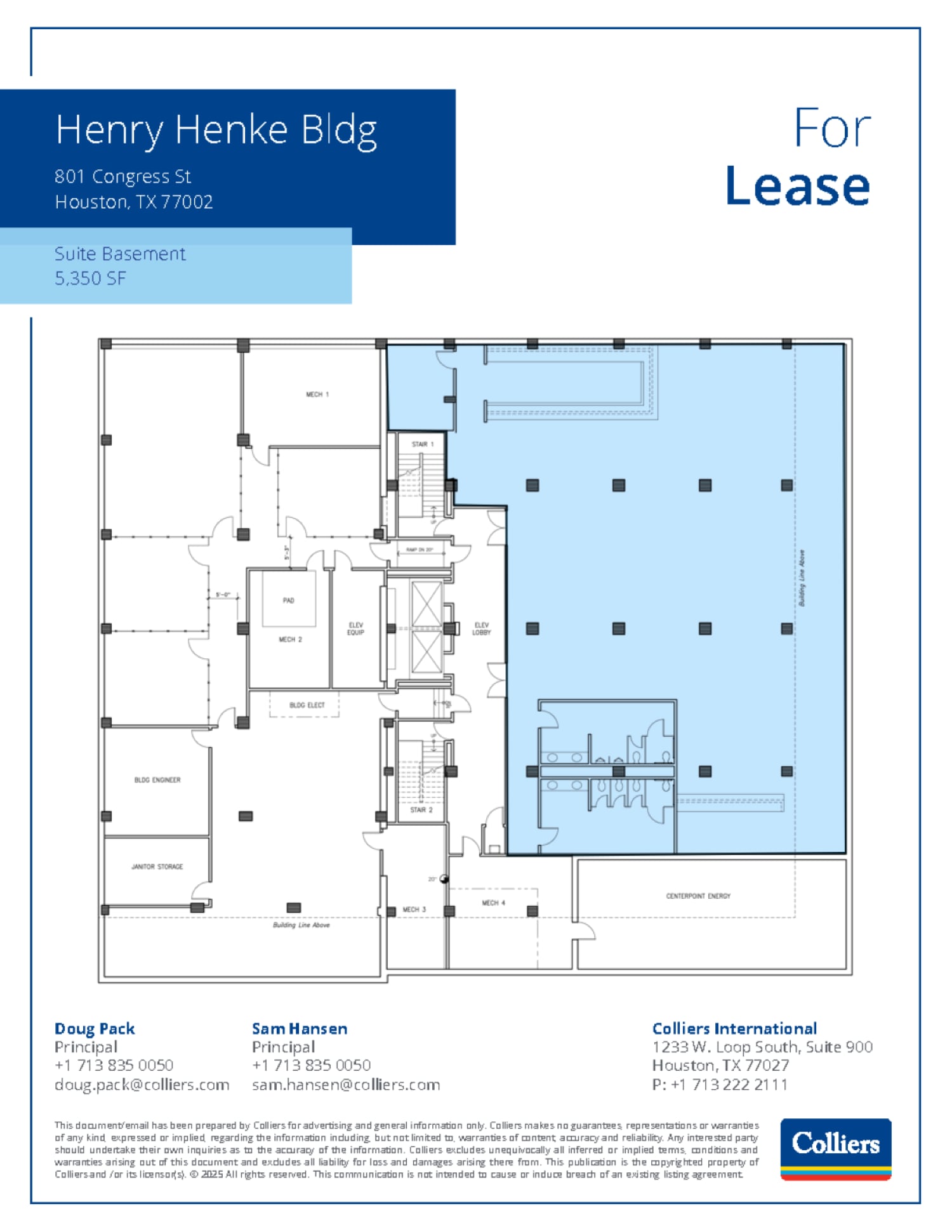 801 Congress St, Houston, TX for lease Floor Plan- Image 1 of 1