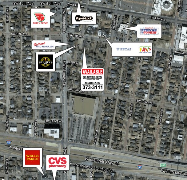 717 SW 16th Ave, Amarillo, TX à vendre - Aérien - Image 2 de 2