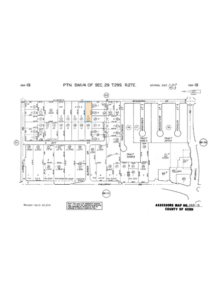 1619 Elzworth St, Bakersfield, CA à louer - Plan cadastral - Image 2 de 5