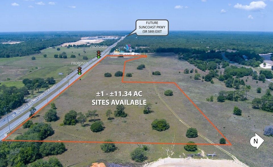0 W Norvell Bryant Hwy, Lecanto, FL for sale - Aerial - Image 2 of 5