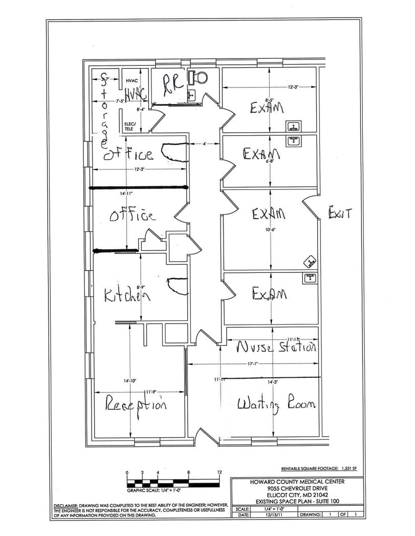9055 Chevrolet Dr, Ellicott City, MD for lease Floor Plan- Image 1 of 1