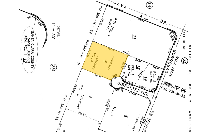 165 Gibraltar Ct, Sunnyvale, CA for lease - Plat Map - Image 2 of 3