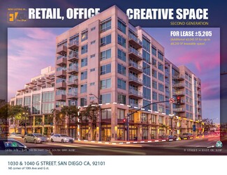 Plus de détails pour 1030-1040 G St, San Diego, CA - Vente au détail à louer